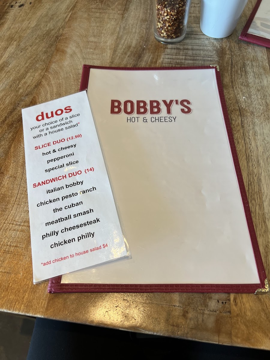Menu Bobby's Hot & Cheesy-2